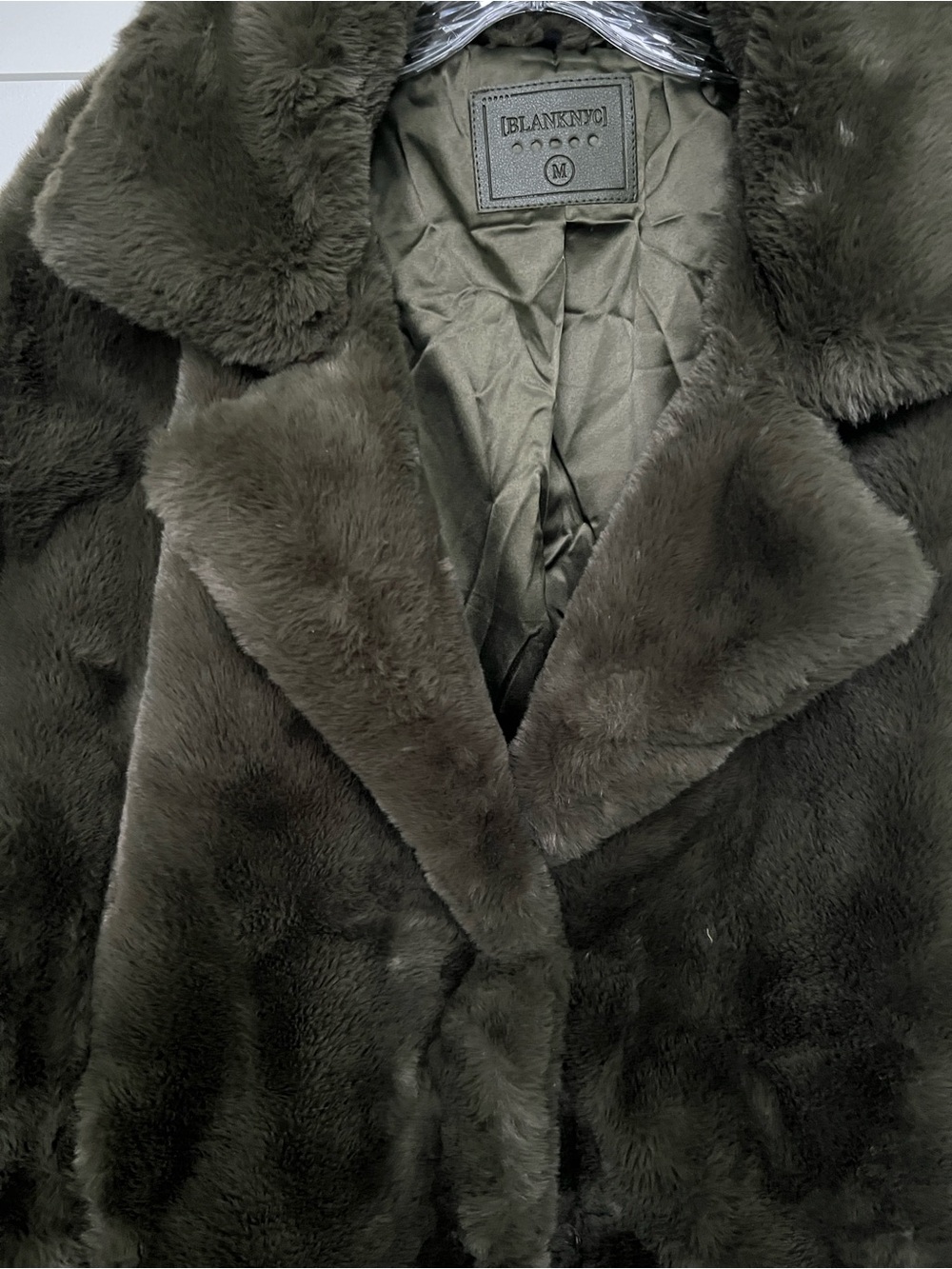 Blanknyc olive green Faux Fur Coat - Women Jackets & Coats - Picture 5 of 5